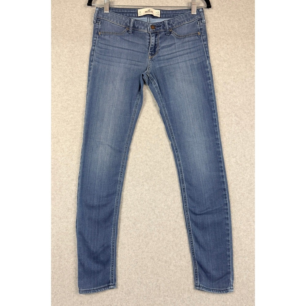 Hollister Jeggings Womens 7R Medium Wash Low Rise Skinny Jeans 28x27